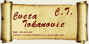 Cveta Tokanović vizit kartica